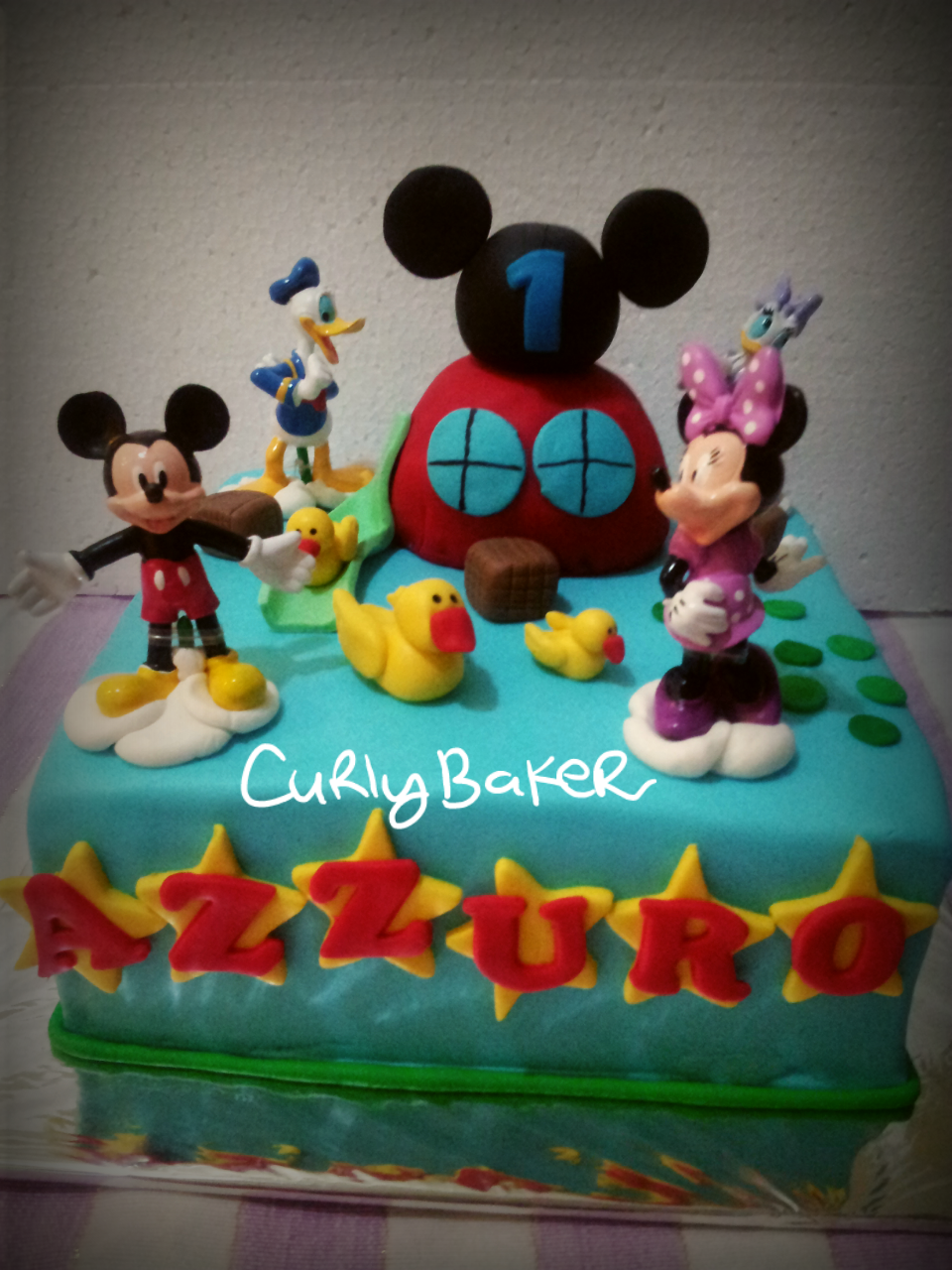  Cake Mickey Clubhouse Azzuro